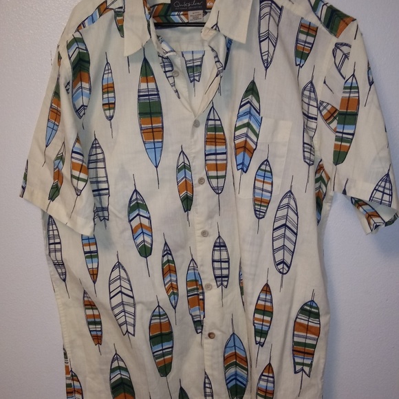 Quiksilver Other - Quicksilver Button Up Shirt Off White Size XL